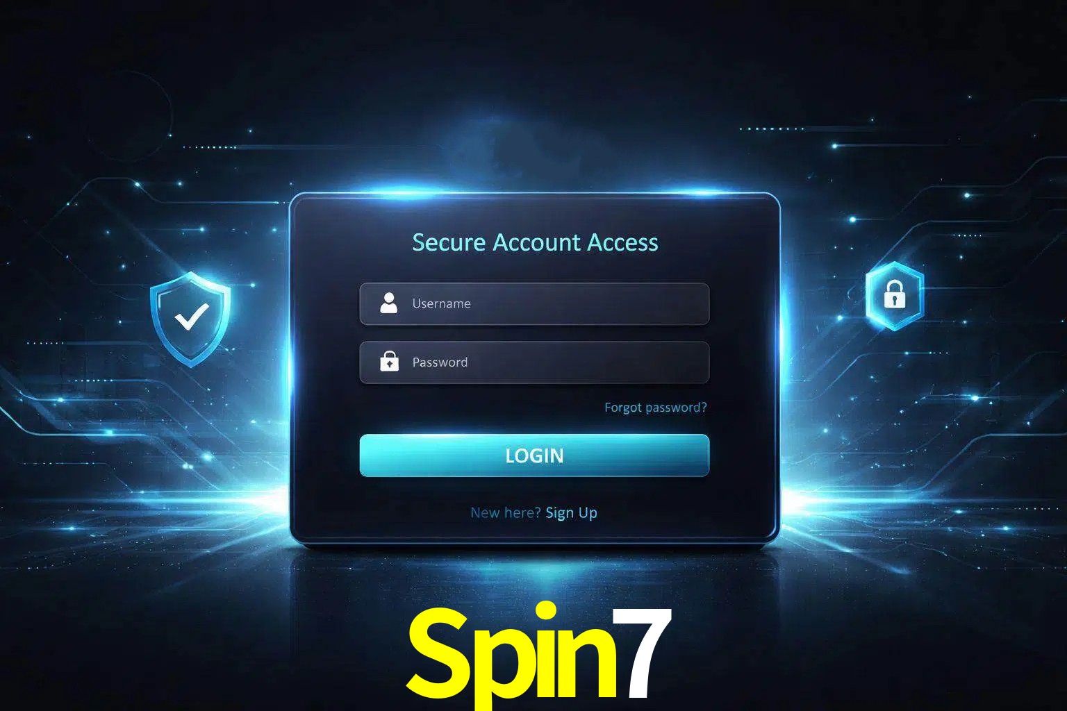 Pantalla de inicio de sesión de cuenta Spin7 para usuarios en México